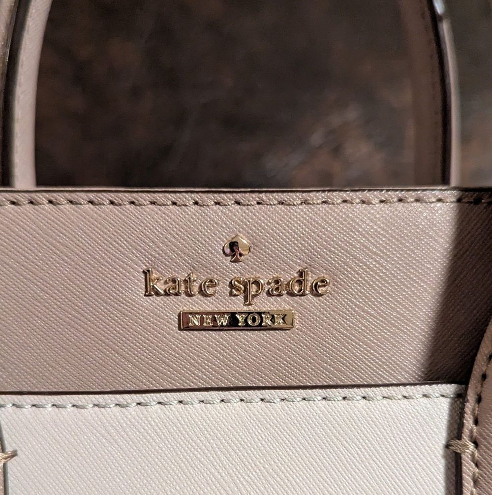 kate spade Beige and White Women's Bag